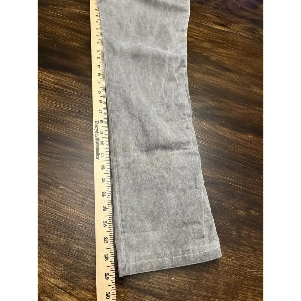 Made in Italy Gray Crinkle Pant Viscosa Blend with Stripe Side Size 2 - Picture 7 of 9